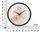 Orologio da Muro Flower 2 Ø 40x3,5 cm in Ferro e Vetro