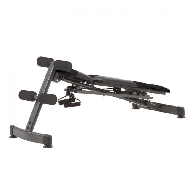 Panca Richiudibile Multifunzione con Cavi Elastici 120Kg Max Everfit Wbk-600 Flexi Fit