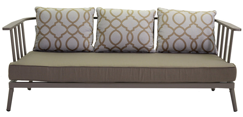 Set Salotto da Giardino in Alluminio Ventura Tortora