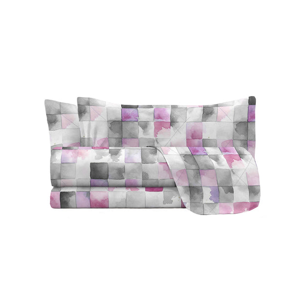 prezzo Set Lenzuola con Stampa Sopra Sotto e Federe Linea River Ili Varie Misure