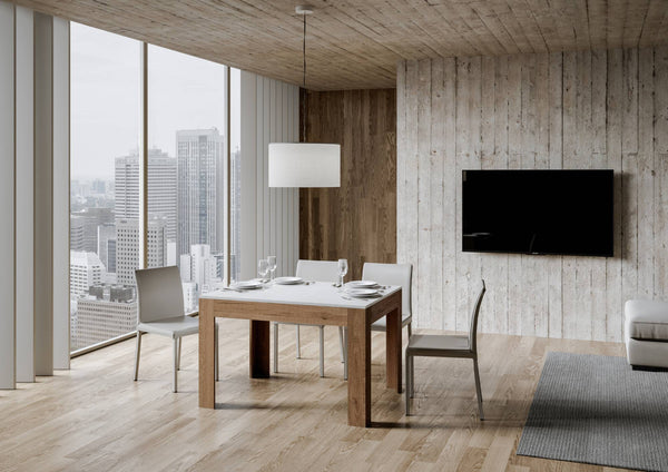 Tavolo Allungabile 120-180x90x77 cm Bibi Mix Bianco Frassino online
