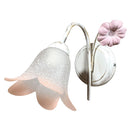 Applique 1xE14 Montatura Bianco Oro Vetro Ss Bianco Sfumato Rosa E-Energy Vera