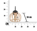 Lampada da Muro Elegant 20x30x25 cm in Ferro Nero e Oro