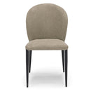 Set 2 sedie Imbottite 45x58x86,5 cm In Tessuto Enjoy Lux  Ghibli Tortora