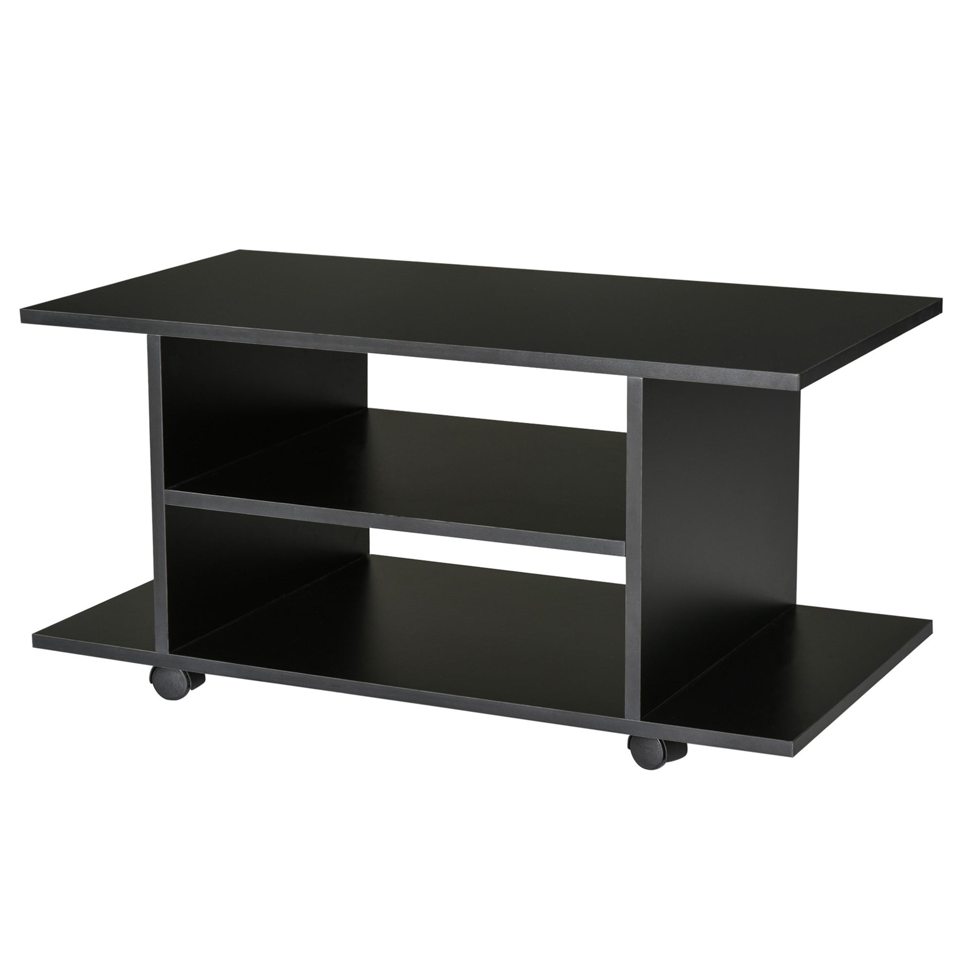 Schwarzer TV-Schrank aus...
