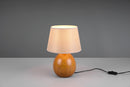 Lampada da Tavolo da Interno Attacco E27 in Ceramica Effetto Legno