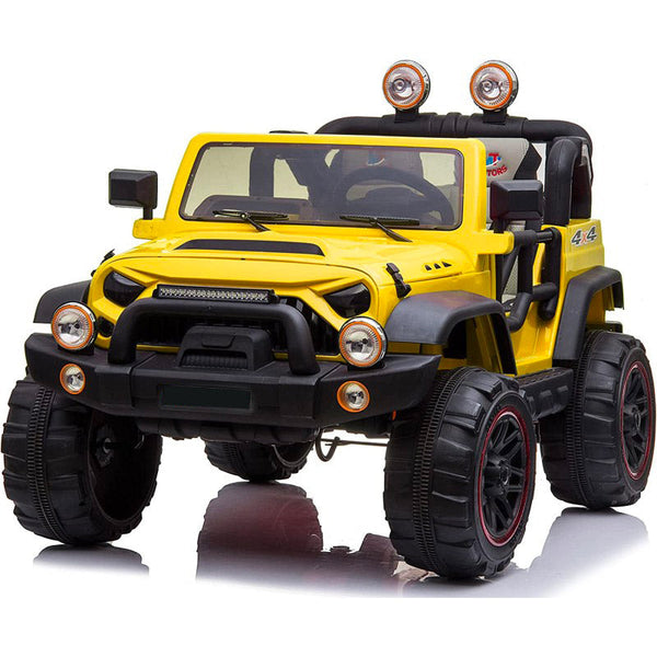 Macchina Elettrica per Bambini 2 Posti Maxi Fuoristrada 12V Gialla prezzo
