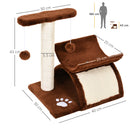 Tiragraffi Gatto Tunnel in Sisal Marrone 40x30x43 cm 