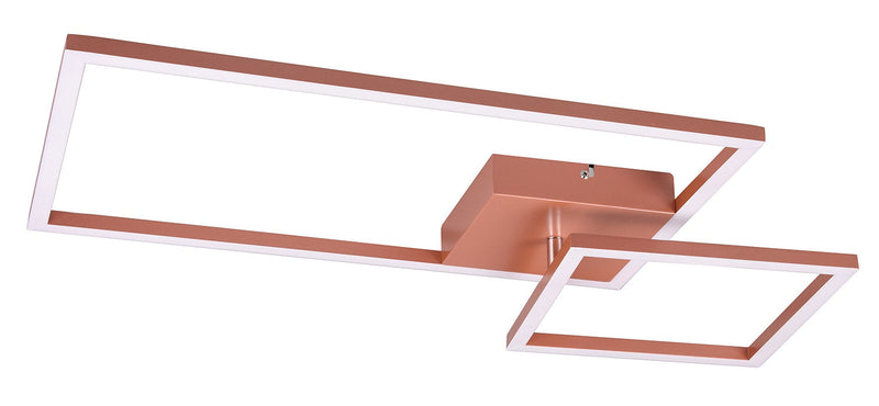 Plafoniera da Interno a LED SMD in Metallo Oro rosa