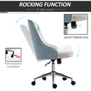 Sedia Poltrona Operativa da Ufficio in Tessuto  Beige