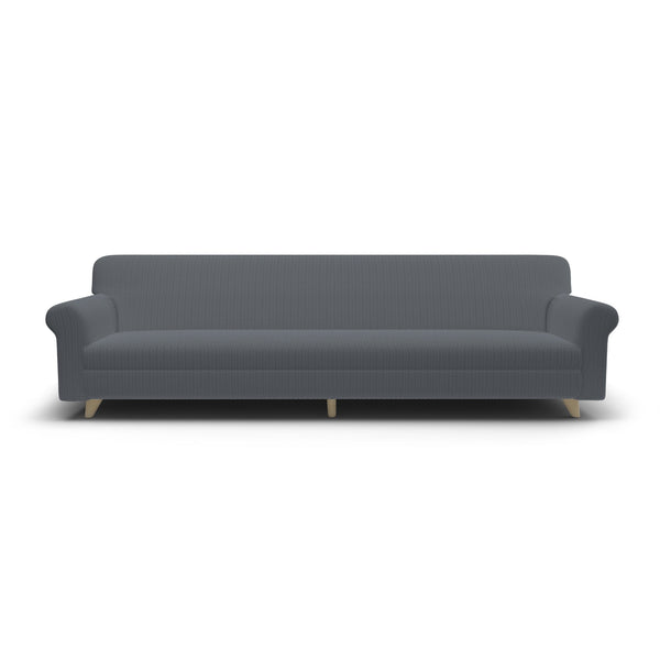 prezzo Stretch-Sofabezug aus modischem dunkelgrauem Polyester und Baumwolle