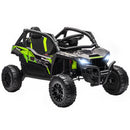 Macchina Elettrica per Bambini 3-5 Anni 12V con Licenza Kawasaki Doppio Motore Telecomando e Musica Nero      