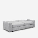 Divano Letto Clic Clac 218x40x90 cm in Tessuto Grigio chiaro