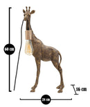 Lampada da Tavolo Giraffa 28x16x60 cm in Poliresina 