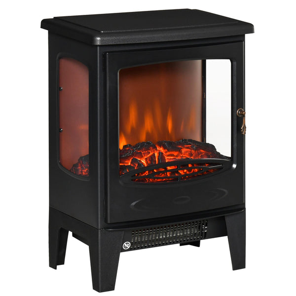 sconto Elektrischer Bodenkamin 39 x 26 x 54,8 cm Flammeneffekt 2000 W Schwarz