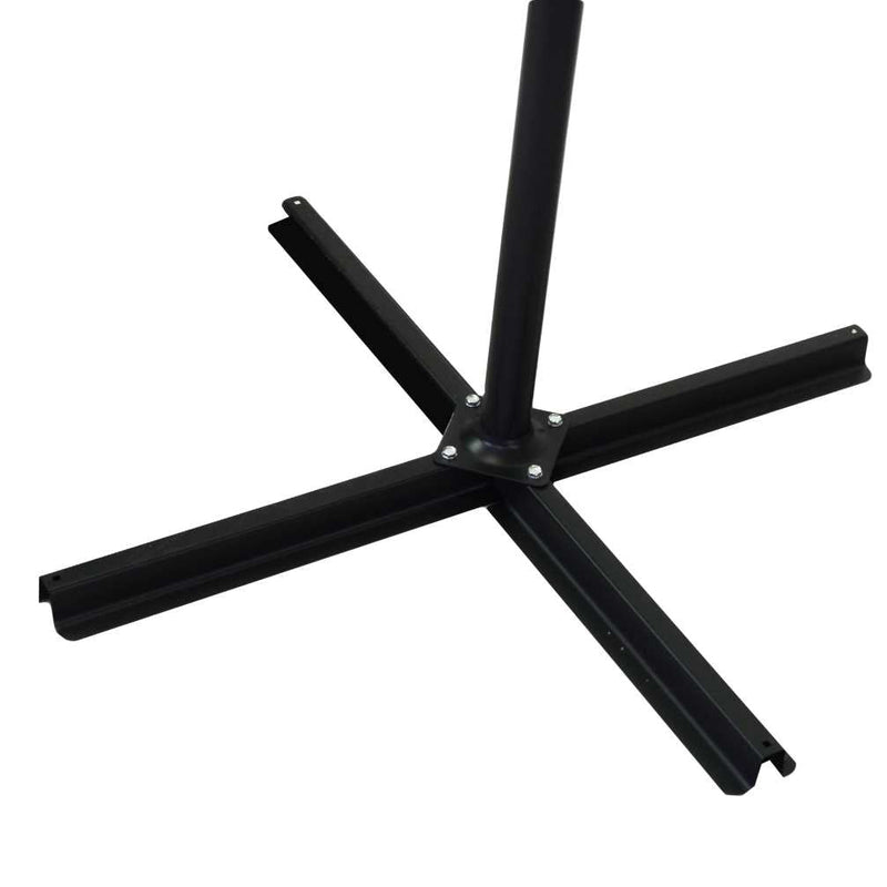 Ombrellone da Giardino Decentrato Ø3xh2,44 m in Acciaio Halloc Antracite