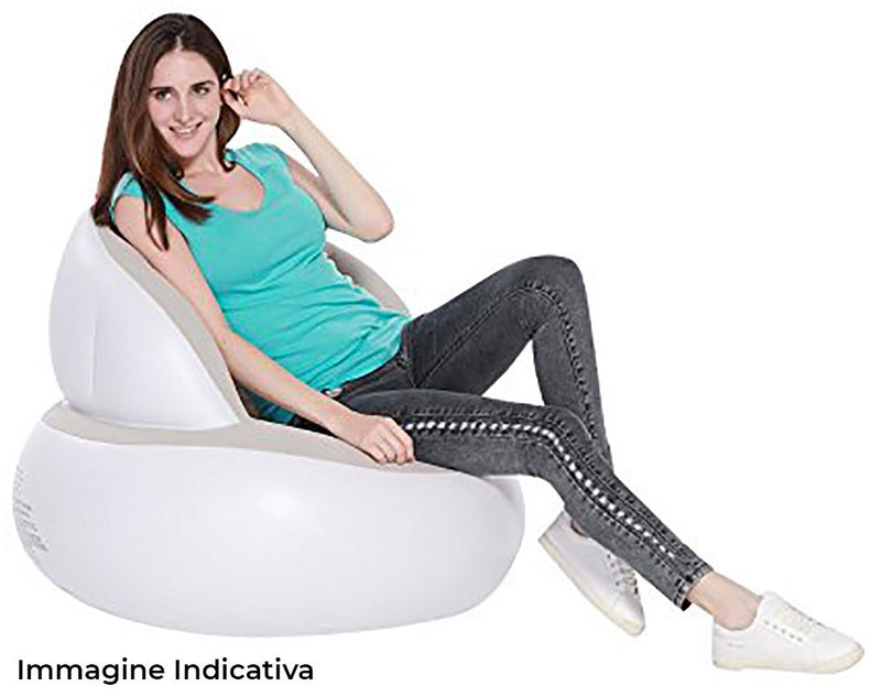 Pouf Poltrona Gonfiabile Floccato 93x85x74cm Jilong Easigo Armchair Verde