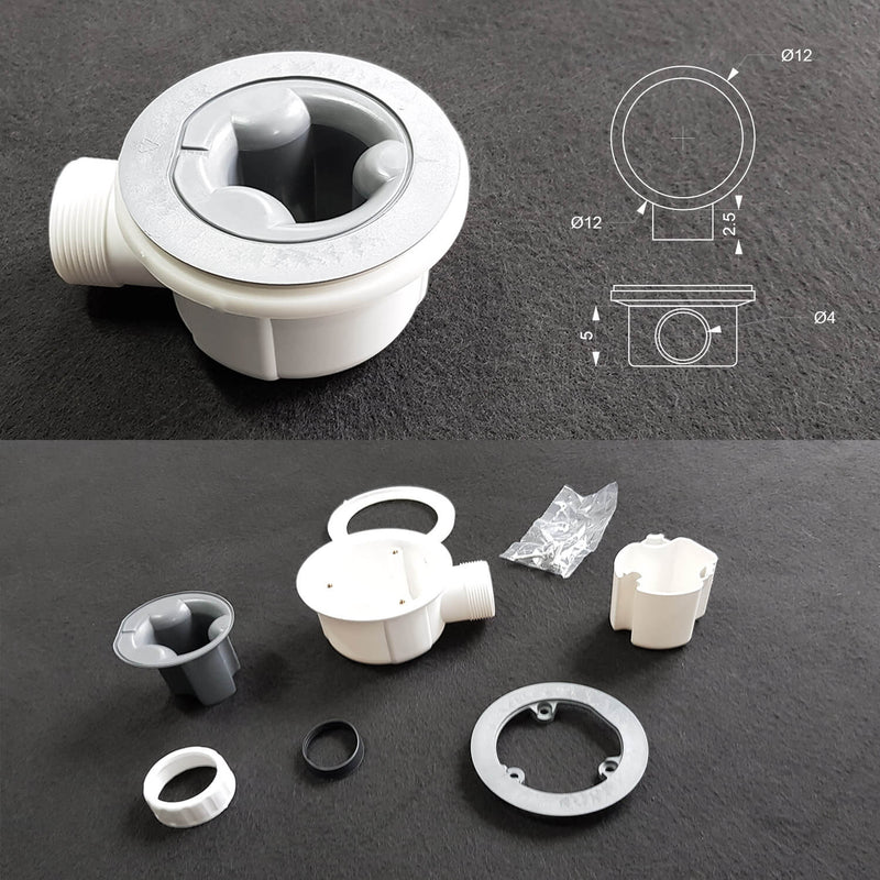 Piatto Doccia in Pietra  Pedrinelli Ardesia Stone Side Grigio Scuro Varie Misure