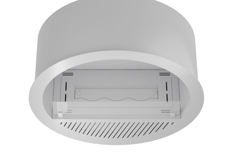 Camino a Bioetanolo da Incasso Ø74x30 cm Incyrcle Slim Inside Bianco  