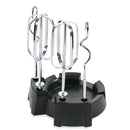 Sbattitore Elettrico Doppie Fruste 5 Velocità 330W Kooper Twistand Nero e Acciaio