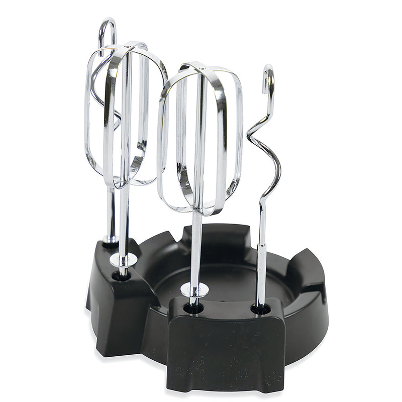 Sbattitore Elettrico Doppie Fruste 5 Velocità 330W Kooper Twistand Nero e Acciaio