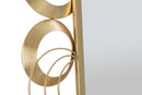Specchio Globe 76,5x3x108 cm in Ferro Oro