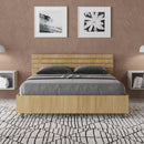 Letto Matrimoniale Francese Testata Doghe Dritta Ankel Quercia Natura Varie Misure