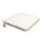 Echtes Sitzkissen 50 x 45 x 4 cm aus ecrufarbenem Polyester