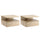 Set 2 Comodini Sospesi 1 Cassetto 1 Ripiano 35x32x22,5 cm in Legno Truciolare Rovere