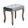 Marly Hocker 50x36x47 h cm in grauem Samt