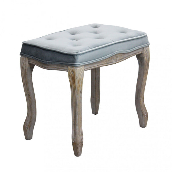 sconto Marly Hocker 50x36x47 h cm in grauem Samt