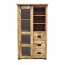 Mobile Warren 100x45x180 h cm in Legno Marrone