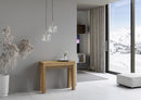Consolle Allungabile 90-196x42x77 cm in Nobilitato Marrone