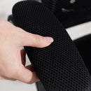 Sedia da Ufficio Ergonomica Girevole 59,5x56x93-103 cm con Braccioli Ribaltabili in Rete Traspirante Nero      