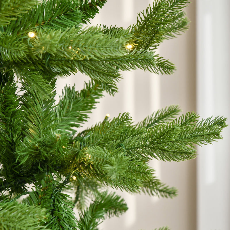 Albero di Natale Artificiale H210 cm 1914 Rami con Luci LED Verde