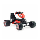 Go-Kart a Pedali per Bambini 88x58x45 cm Cobra Rosso e Nero 