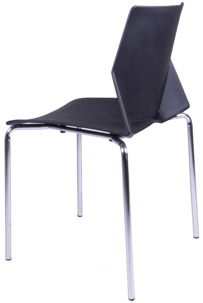Sedia in Polipropilene e Chromo Vandi Nero