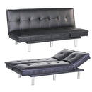Divano Letto Prontoletto Desire Rivestimento in Similpelle Nero