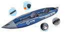 Kayak Gonfiabile Biposto 400x90cm ZRAY Tortuga con Pagaia a Doppia Pala e Zaino