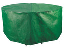 Telo Impermeabile 230x110x70cm in Poliestere per Tavoli Ovali da Giardino Bauer Verde