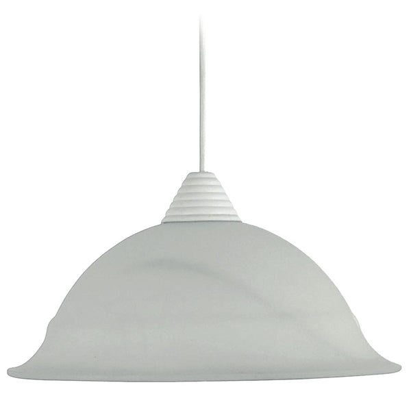 Aufhängung D30 1xE27 Weißer Rahmen Weißes Alabasterglas E-Energy Lidia online