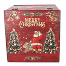 Set 3 Scatole in similpelle design con scritta Merry Christmas quadrate