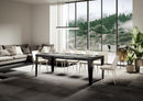  Tavolo Allungabile 140-224x80x77 cm Flame Cemento 