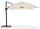 Dezentraler Gartenschirm 3x4m aus Aluminium und sensobeigem Polyester
