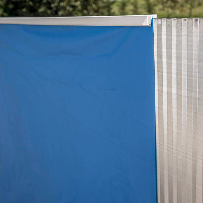 Piscina Ovale Fuori Terra 730x375xh120 cm in Acciaio e PVC Gre Pacific