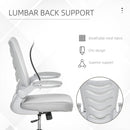 Sedia Poltrona Operativa da Ufficio in Tessuto Poliestere Grigio