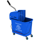 Carrello Pulizie con Secchio da 20 L e Strizzatore 60x27x70.5 cm Blu  