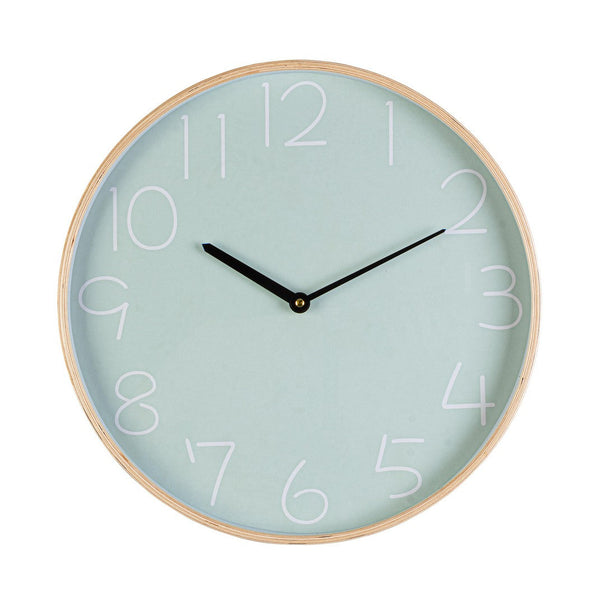Orologio da Parete Ø40,8x4,8 cm in Legno Lorens Verde Chiaro sconto