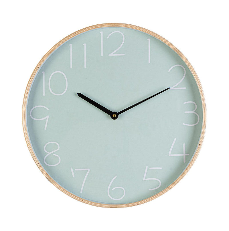 Orologio da Parete  Ø40,8x4,8 cm in Legno Lorens Verde Chiaro