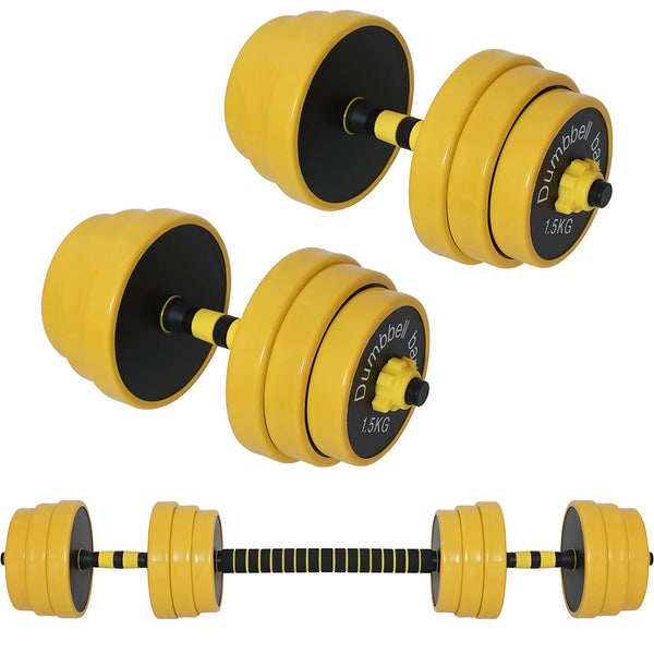 acquista Set Manubri da 25kg (4x2.5kg+4x2kg+4x1.5kg) Bilanciere Pesi Fitness Allenamento